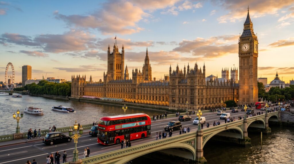 Big Ben Clock Tower and Palace of Westminster
