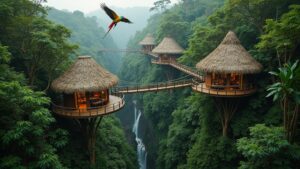 eco lodges in tropical paradise