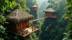 treetop accommodations in paradise