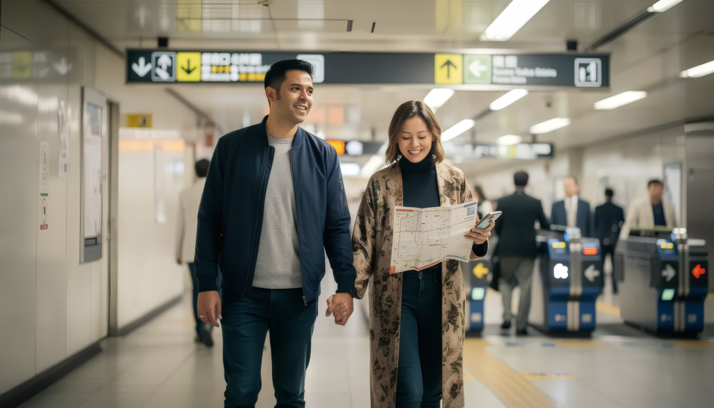 Neighborhood-hop by train (Tokyo metro)