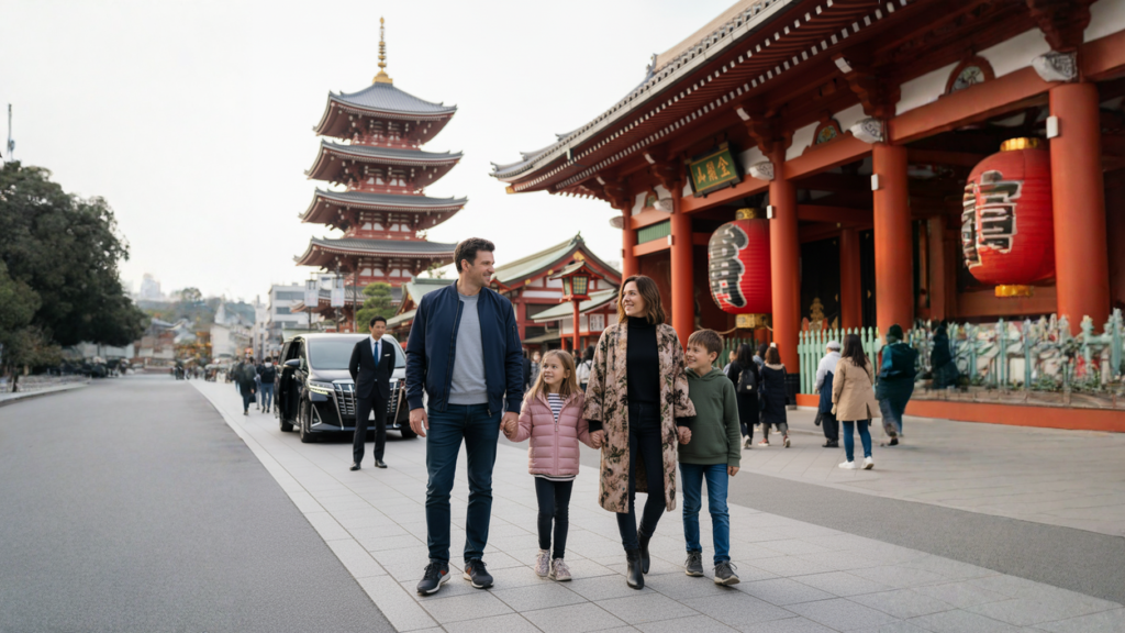 Tokyo Private Tour by Vehicle with English Speaking Chauffeur