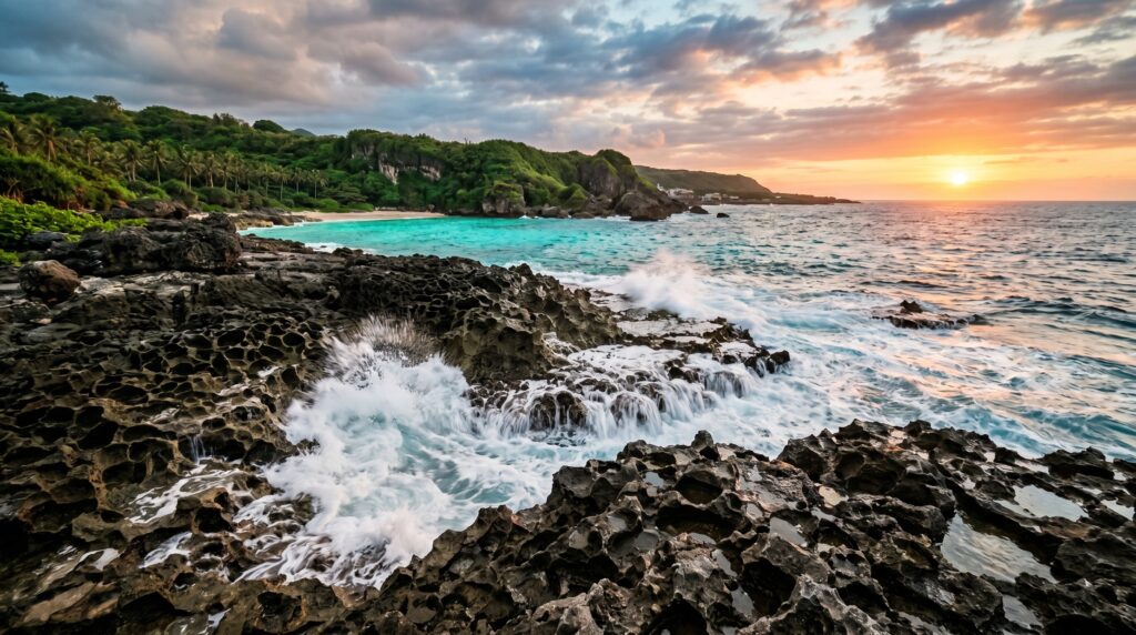 Xiaoliuqiu Coral Island Coastline